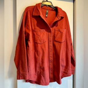 NWOT soft snap front shirt/jacket